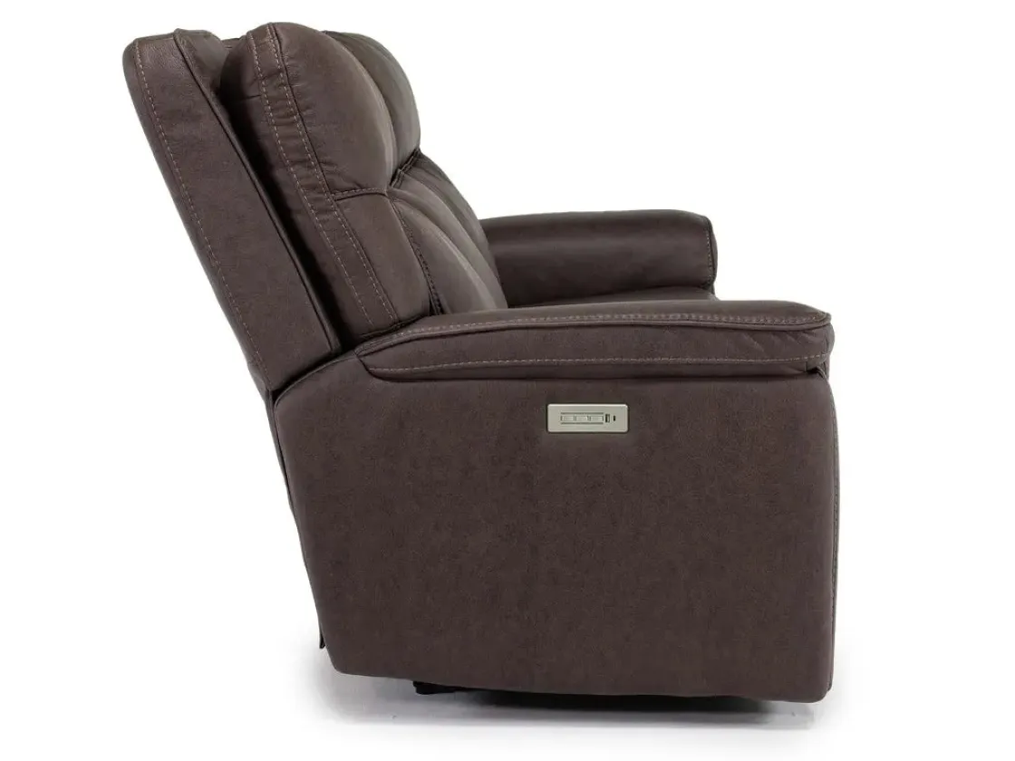 Mor Furniture Cannes 3 Power Theater Sofa W/ Immersive Sound In Maze Tan