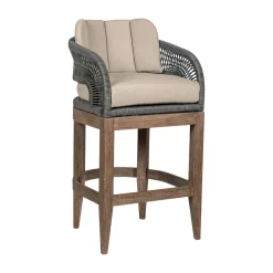 Mor Furniture Capri Outdoor Counter Height Stool In Taupe