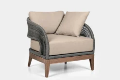 Mor Furniture Capri Outdoor Lounge Chair In Taupe