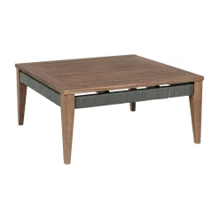 Mor Furniture Capri Outdoor Square Coffee Table In Brown