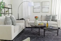 Mor Furniture Carlsbad Sofa & Loveseat In Elmo Sand