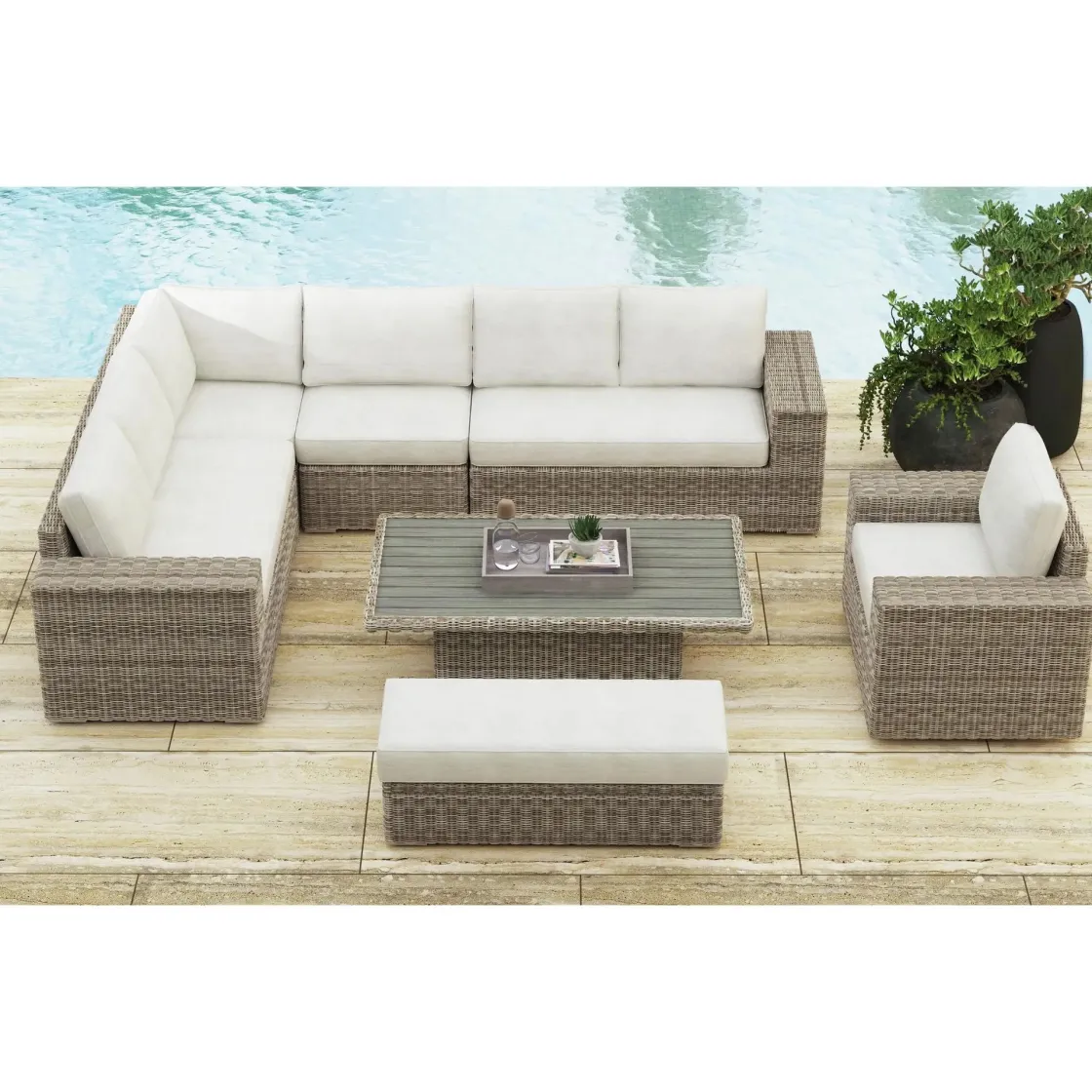 Mor Furniture Carmona Outdoor Coffee Table In Natural