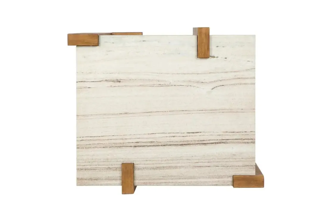 Mor Furniture Carrington End Table In Honey Wheat