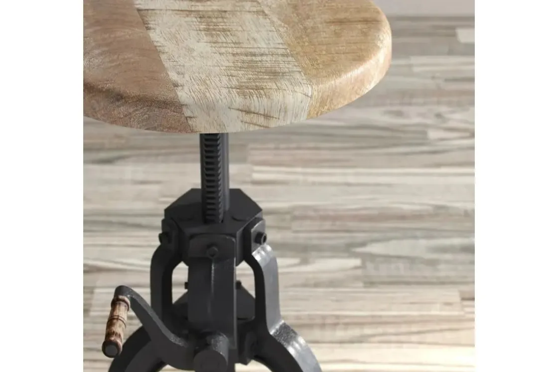 Mor Furniture Carter Crank Accent Table In Natural