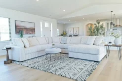 Mor Furniture Casper 4 Piece Xl Loveseat Chaise Sectional In Pony Slate, Left Facing