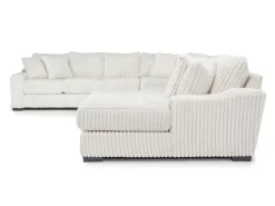 Mor Furniture Casper 4 Piece Xl Sofa Chaise Sectional In Pony Slate, Left Facing