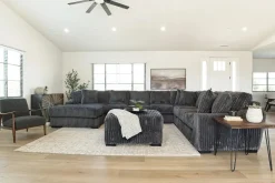 Mor Furniture Casper 4 Piece Xl Sofa Chaise Sectional In Pony Slate, Left Facing