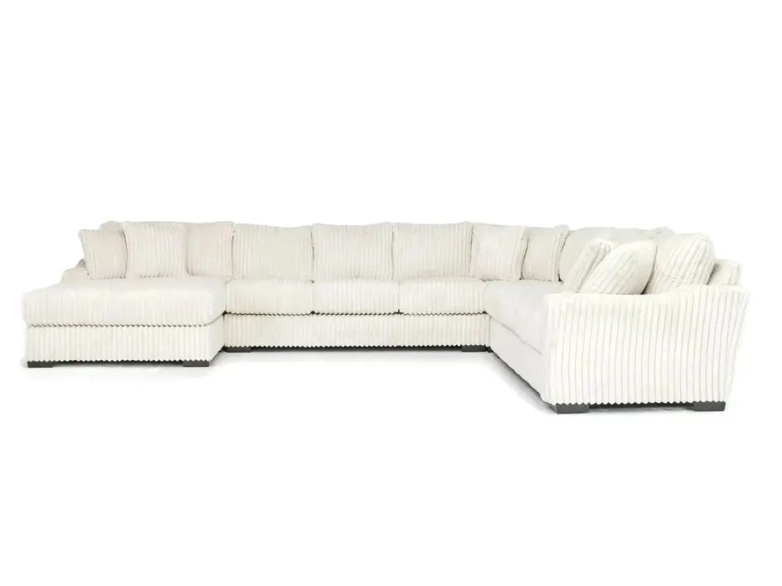 Mor Furniture Casper 4 Piece Xl Sofa Chaise Sectional In Pony Slate, Left Facing