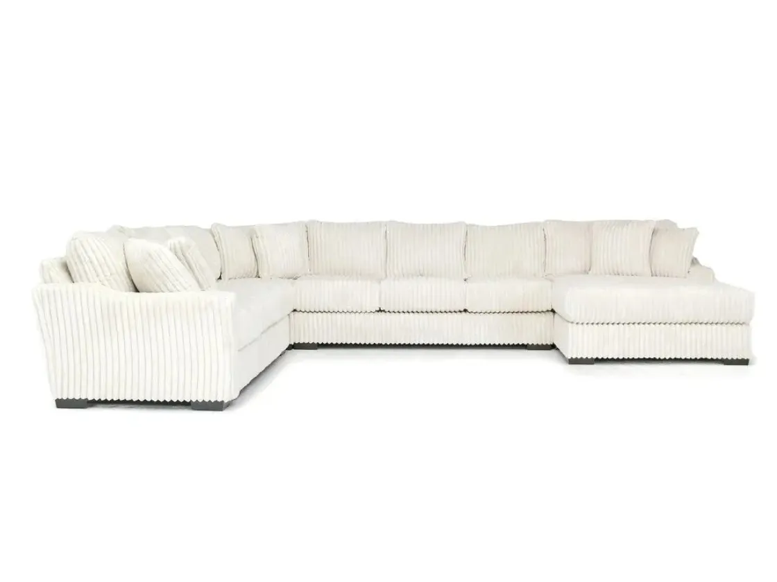 Mor Furniture Casper 4 Piece Xl Sofa Chaise Sectional In Pony Slate, Left Facing