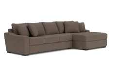 Mor Furniture Casper Crypton Performance Xl Sofa Chaise Sectional In Custom, Left Facing