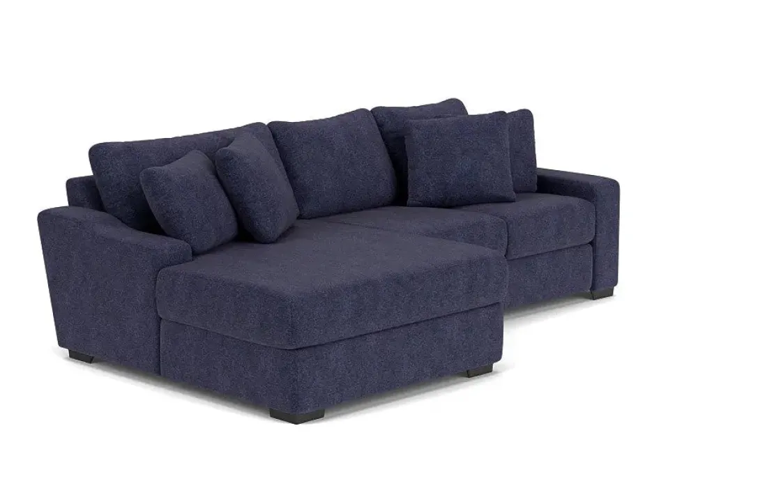 Mor Furniture Casper Crypton Performance Sofa Chaise In Custom, Left Facing