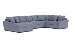 Mor Furniture Casper Crypton Performance Tux Sofa Chaise Sectional In Custom, Left Facing
