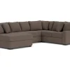 Mor Furniture Casper Crypton Performance Tux Loveseat Chaise Sectional In Custom
