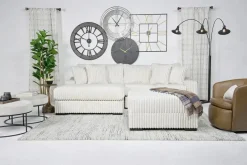 Mor Furniture Casper Sofa Chaise In Pony Slate, Left Facing