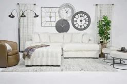 Mor Furniture Casper Sofa Chaise In Pony Slate, Left Facing