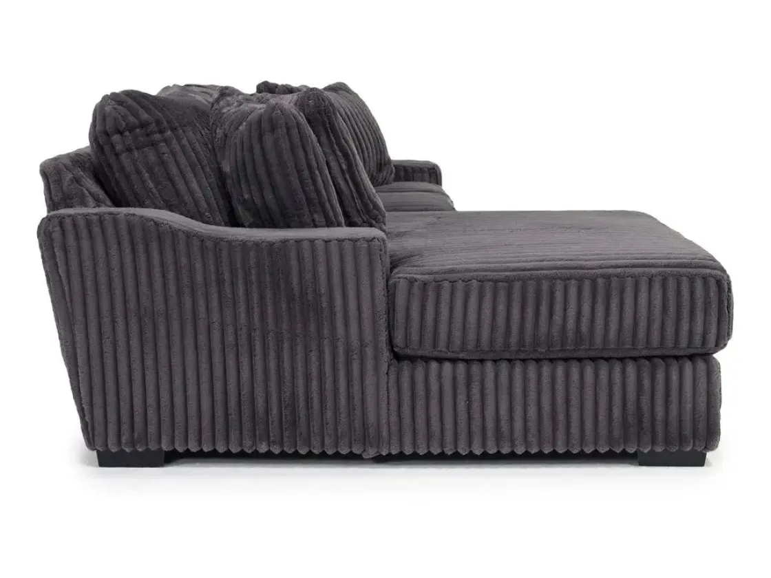 Mor Furniture Casper Sofa Chaise In Pony Slate, Left Facing