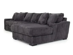 Mor Furniture Casper Xl Sofa Chaise In Pony Slate, Left Facing