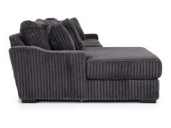 Mor Furniture Casper Xl Sofa Chaise In Pony Slate, Left Facing