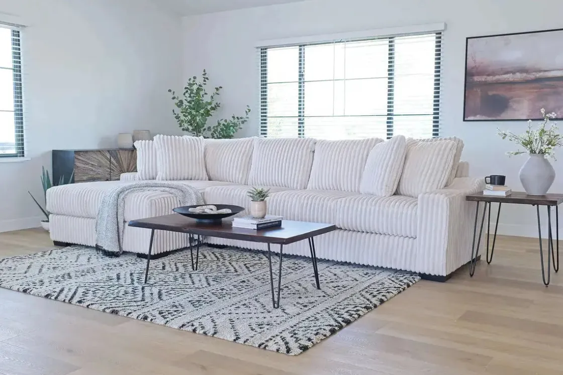 Mor Furniture Casper Xl Sofa Chaise In Pony Slate, Left Facing