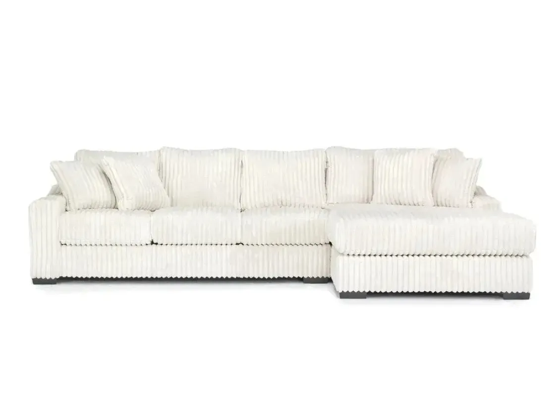 Mor Furniture Casper Xl Sofa Chaise In Pony Slate, Left Facing