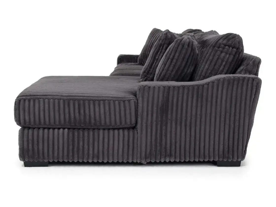 Mor Furniture Casper Xl Sofa Chaise In Pony Slate, Left Facing