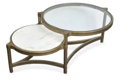 Mor Furniture Cassidy Coffee Table In Aged Brass