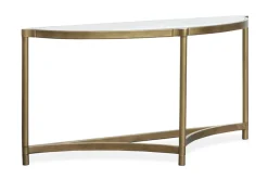 Mor Furniture Cassidy Sofa Table In Aged Brass