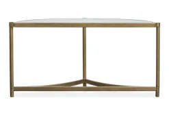 Mor Furniture Cassidy Sofa Table In Aged Brass
