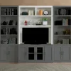 Mor Furniture Catalina Media Hutch In White, 56 Inch