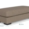Mor Furniture Catamaran Ottoman - Custom Order