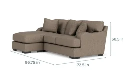 Mor Furniture Catamaran Reversible Sofa Chaise - Custom Order