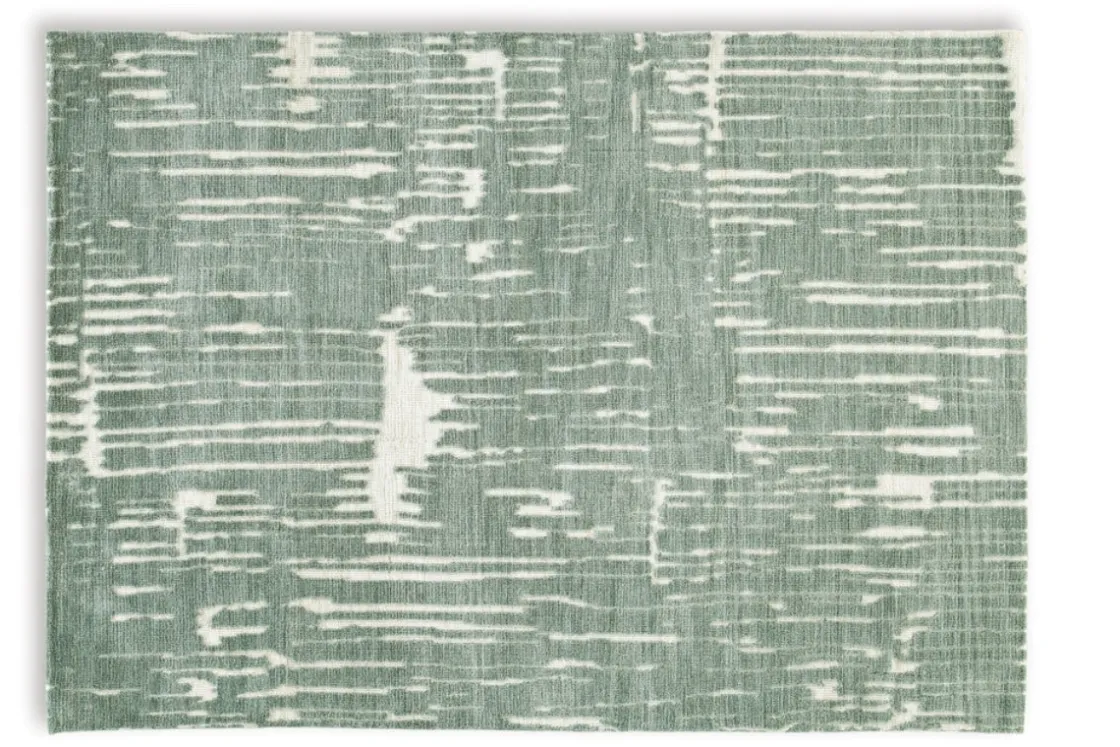 Mor Furniture Cayworth Rug In Teal/White, 5x7