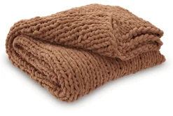 Mor Furniture Chaddon Throw Blanket In Ivory/Gray/Taupe