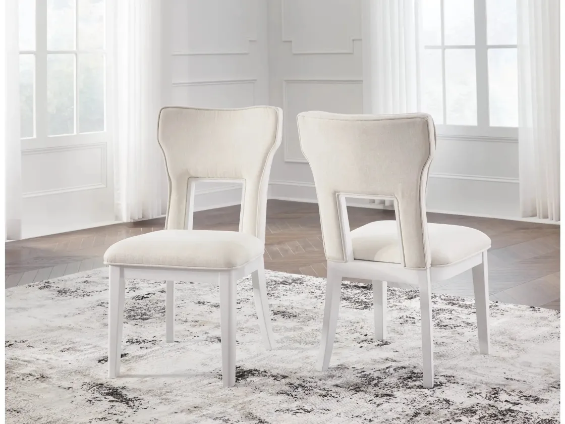 Mor Furniture Chalanna Dining Table & 4 Chairs In White