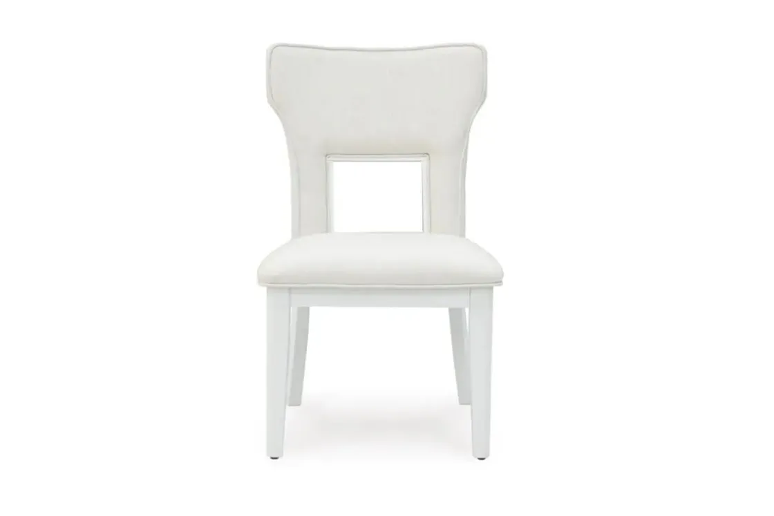 Mor Furniture Chalanna Upholstered Side Chair In White, Set Of 2