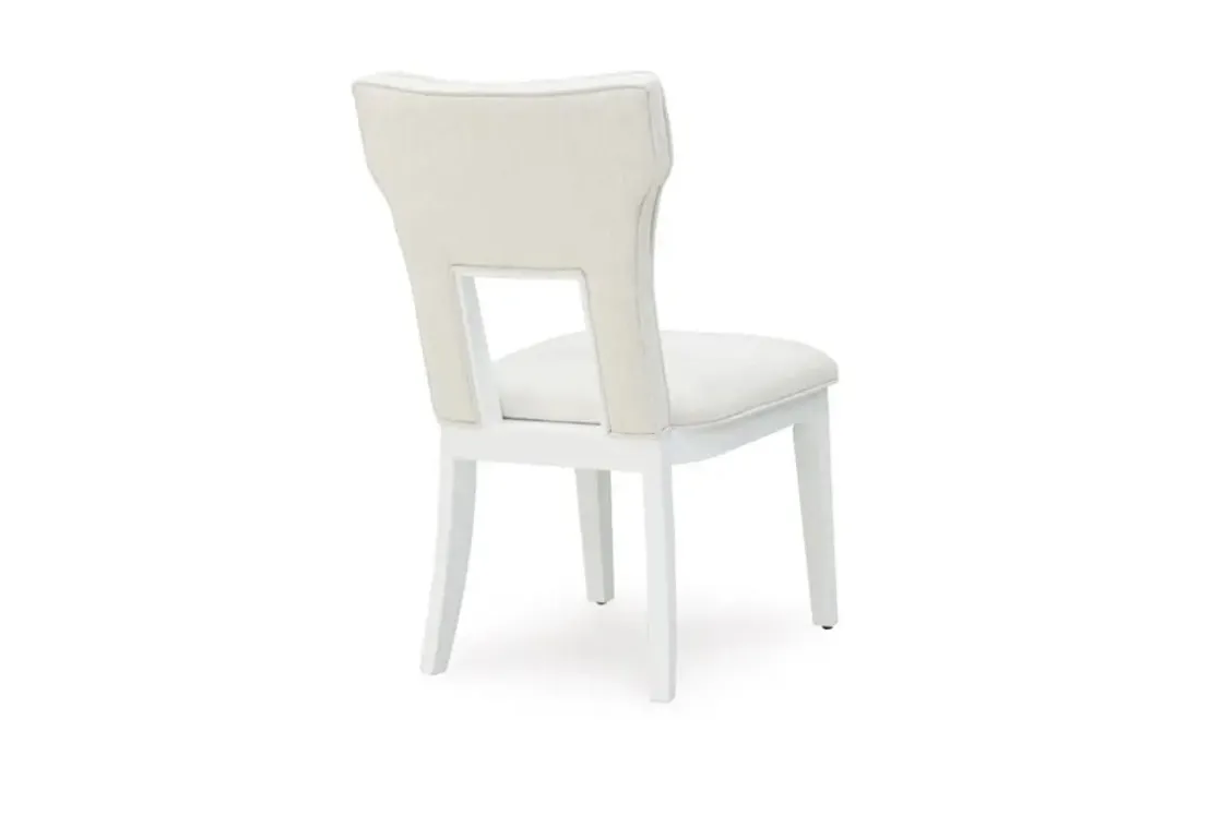 Mor Furniture Chalanna Upholstered Side Chair In White, Set Of 2