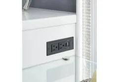 Mor Furniture Chalanna Vanity, Mirror & Stool In White