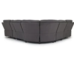 Mor Furniture Chanell 6 Piece Reclining Sectional In New Nappa Gray