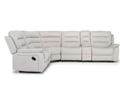 Mor Furniture Chanell 6 Piece Reclining Sectional In New Nappa Gray