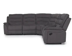 Mor Furniture Chanell 6 Piece Reclining Sectional In New Nappa Gray
