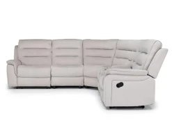 Mor Furniture Chanell 6 Piece Reclining Sectional In New Nappa Gray