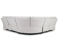 Mor Furniture Chanell 6 Piece Reclining Sectional In New Nappa Gray