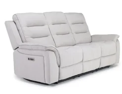 Mor Furniture Chanell 2 Power Sofa In New Nappa Gray