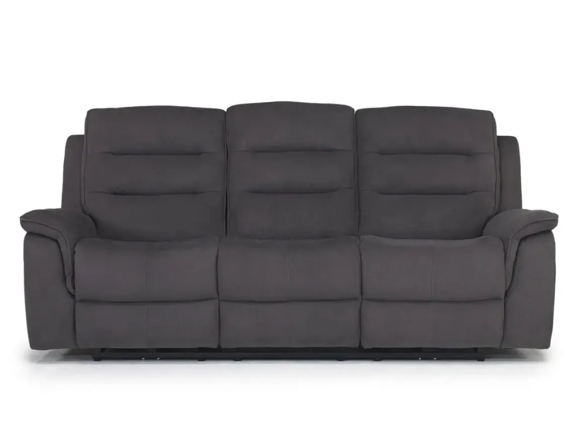 Mor Furniture Chanell 2 Power Sofa In New Nappa Gray