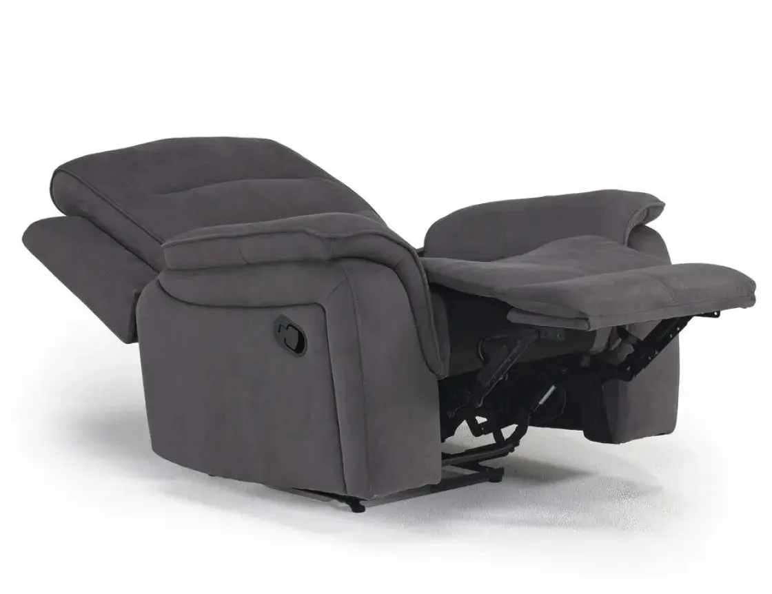 Mor Furniture Chanell Recliner In New Nappa Gray