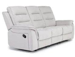 Mor Furniture Chanell Reclining Sofa & Console Loveseat In New Nappa Gray