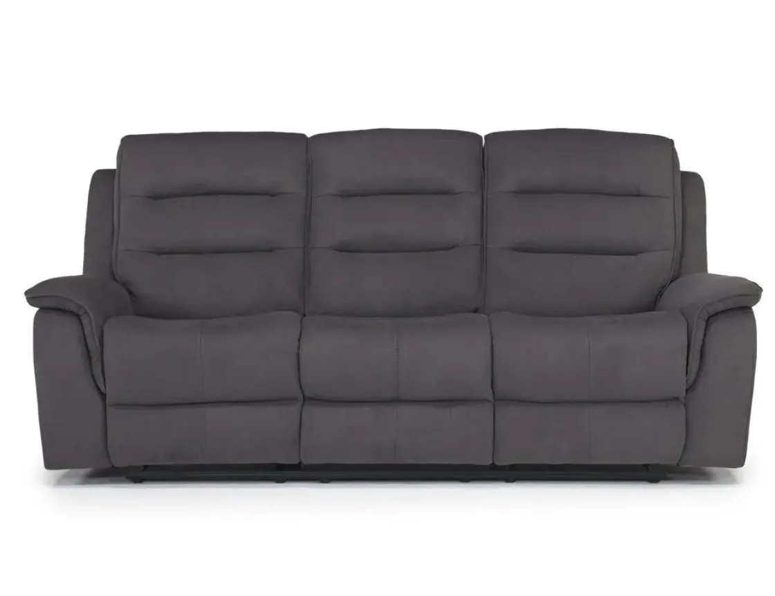 Mor Furniture Chanell Reclining Sofa In New Nappa Gray