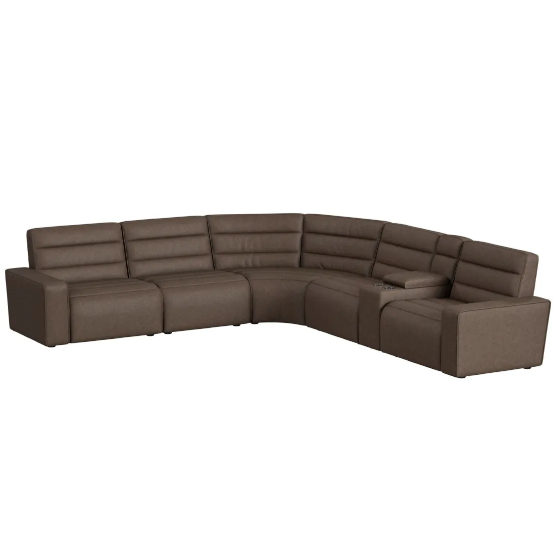 Mor Furniture Chelsey 6 Piece Power Sectional In Bozeman Saddle