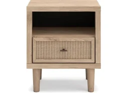 Mor Furniture Cielden Panel Bed, Dresser, Mirror & Nightstand In Tan, Twin
