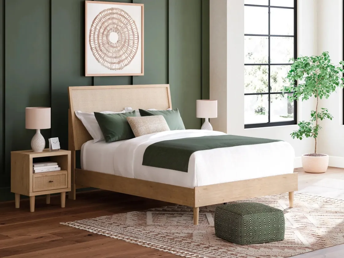 Mor Furniture Cielden Panel Bed In Tan, Twin